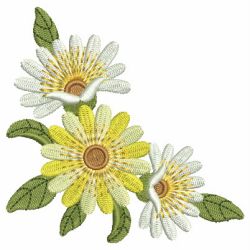 Daisy In Bloom 03 machine embroidery designs