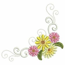 Daisy In Bloom 06 machine embroidery designs