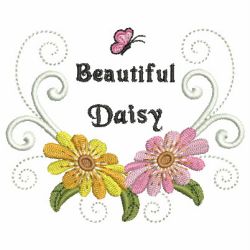 Daisy In Bloom 07 machine embroidery designs