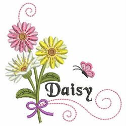 Daisy In Bloom 10 machine embroidery designs