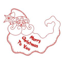 Redwork Merry Christmas 4 03(Sm) machine embroidery designs