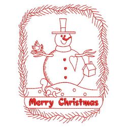 Redwork Merry Christmas 4 04(Sm) machine embroidery designs