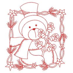Redwork Merry Christmas 4 07(Sm) machine embroidery designs