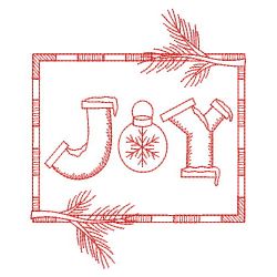 Redwork Merry Christmas 4 09(Md) machine embroidery designs