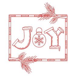 Redwork Merry Christmas 4 09(Sm) machine embroidery designs