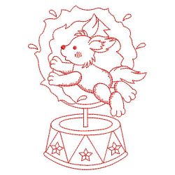 Redwork Circus Animals 05(Lg) machine embroidery designs