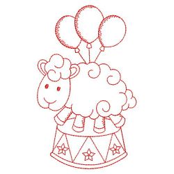 Redwork Circus Animals 06(Md) machine embroidery designs