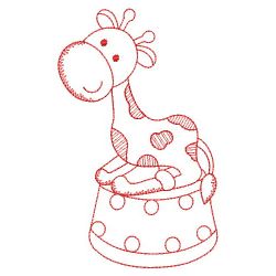 Redwork Circus Animals 08(Lg) machine embroidery designs