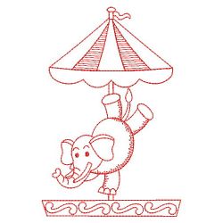 Redwork Circus Animals 10(Lg)