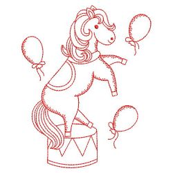 Redwork Circus Animals 12(Sm) machine embroidery designs