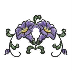 Watercolor Morning Glory 02 machine embroidery designs