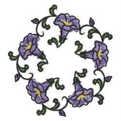 Watercolor Morning Glory 06 machine embroidery designs