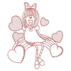 Redwork Happy Valentines Day 01(Lg) machine embroidery designs