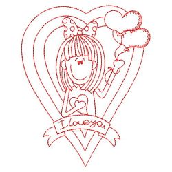 Redwork Happy Valentines Day 02(Lg) machine embroidery designs