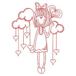 Redwork Happy Valentines Day 03(Lg) machine embroidery designs