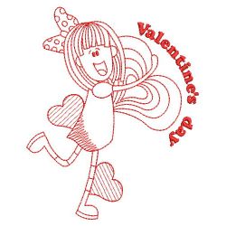 Redwork Happy Valentines Day 06(Sm) machine embroidery designs