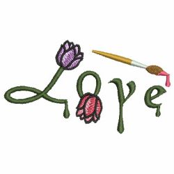 Watercolor Tulips 07 machine embroidery designs