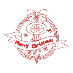 Redwork Merry Christmas 5 07(Lg) machine embroidery designs