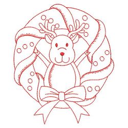 Redwork Merry Christmas 5 08(Lg) machine embroidery designs