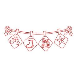 Redwork Merry Christmas 5 09(Md) machine embroidery designs