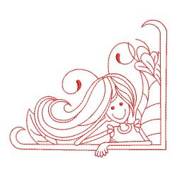 Redwork Little Fairy 01(Md) machine embroidery designs