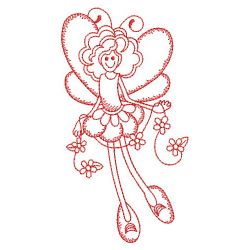 Redwork Little Fairy 02(Lg) machine embroidery designs