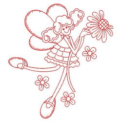 Redwork Little Fairy 03(Sm) machine embroidery designs