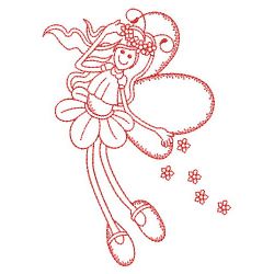 Redwork Little Fairy 04(Md) machine embroidery designs