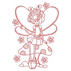 Redwork Little Fairy 05(Lg)