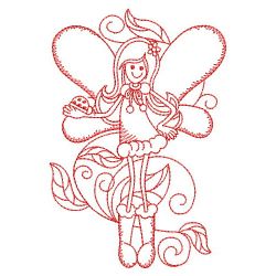 Redwork Little Fairy 06(Lg) machine embroidery designs