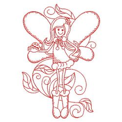 Redwork Little Fairy 06(Sm) machine embroidery designs