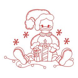 Redwork Christmas Duckie 02(Sm)