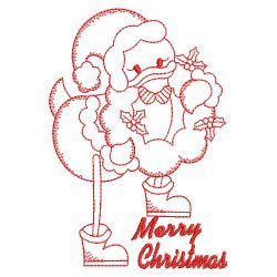 Redwork Christmas Duckie 10(Md) machine embroidery designs