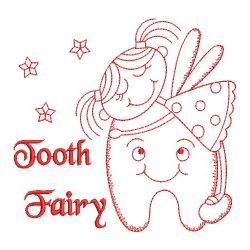 Redwork Tooth Fairy 02(Lg) machine embroidery designs