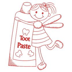 Redwork Tooth Fairy 08(Md) machine embroidery designs