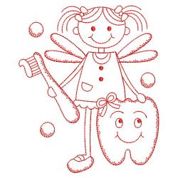 Redwork Tooth Fairy 11(Md) machine embroidery designs