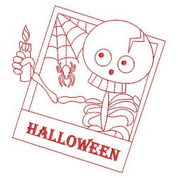 Redwork Halloween Skeleton 3 04(Md)
