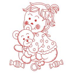 Redwork Adorable Baby 2(Lg) machine embroidery designs
