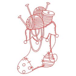 Redwork Crafty Christmas 01(Lg) machine embroidery designs