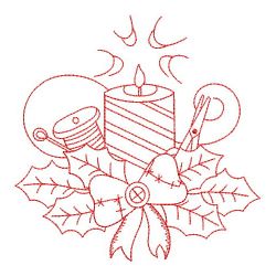 Redwork Crafty Christmas 06(Lg) machine embroidery designs