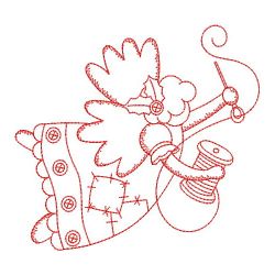 Redwork Crafty Christmas 10(Md) machine embroidery designs