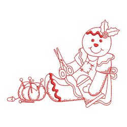 Redwork Crafty Christmas 11(Md) machine embroidery designs