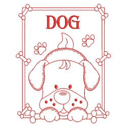 Redwork Cute Critters 2 01(Sm) machine embroidery designs