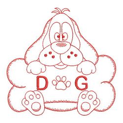 Redwork Cute Critters 2 09(Sm) machine embroidery designs