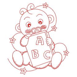 Redwork Adorable Baby 3 03(Lg) machine embroidery designs
