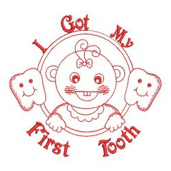 Redwork Adorable Baby 3 11(Sm)