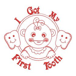 Redwork Adorable Baby 3 11(Sm) machine embroidery designs