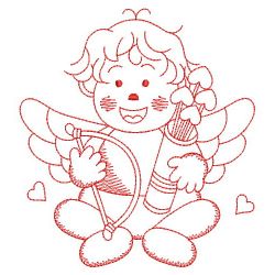 Redwork Adorable Baby 4 05(Lg) machine embroidery designs