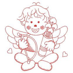 Redwork Adorable Baby 4 05(Sm) machine embroidery designs