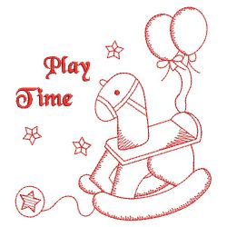 Redwork Baby Toys 12(Sm) machine embroidery designs